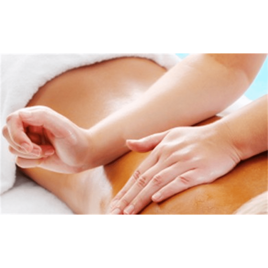 lomi lomi massage on a therapy table